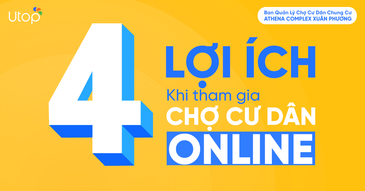 Utop hỗ trợ người bán chung cư Athena mở gian hàng trên Utop